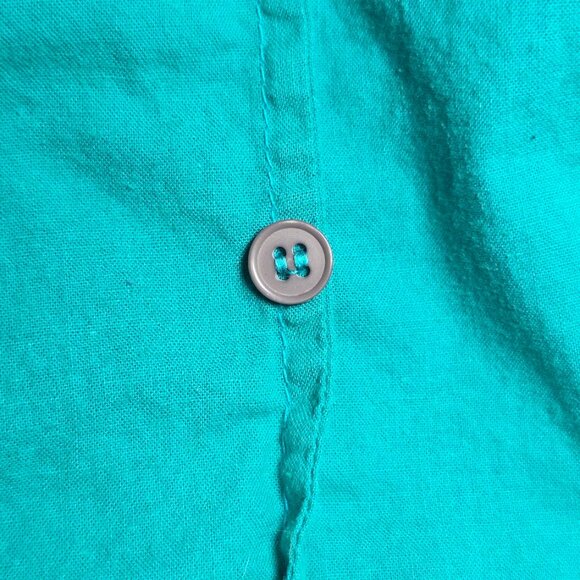 Sea Wind Vtg Embroidered Lounge Dress M - Picture 9 of 9